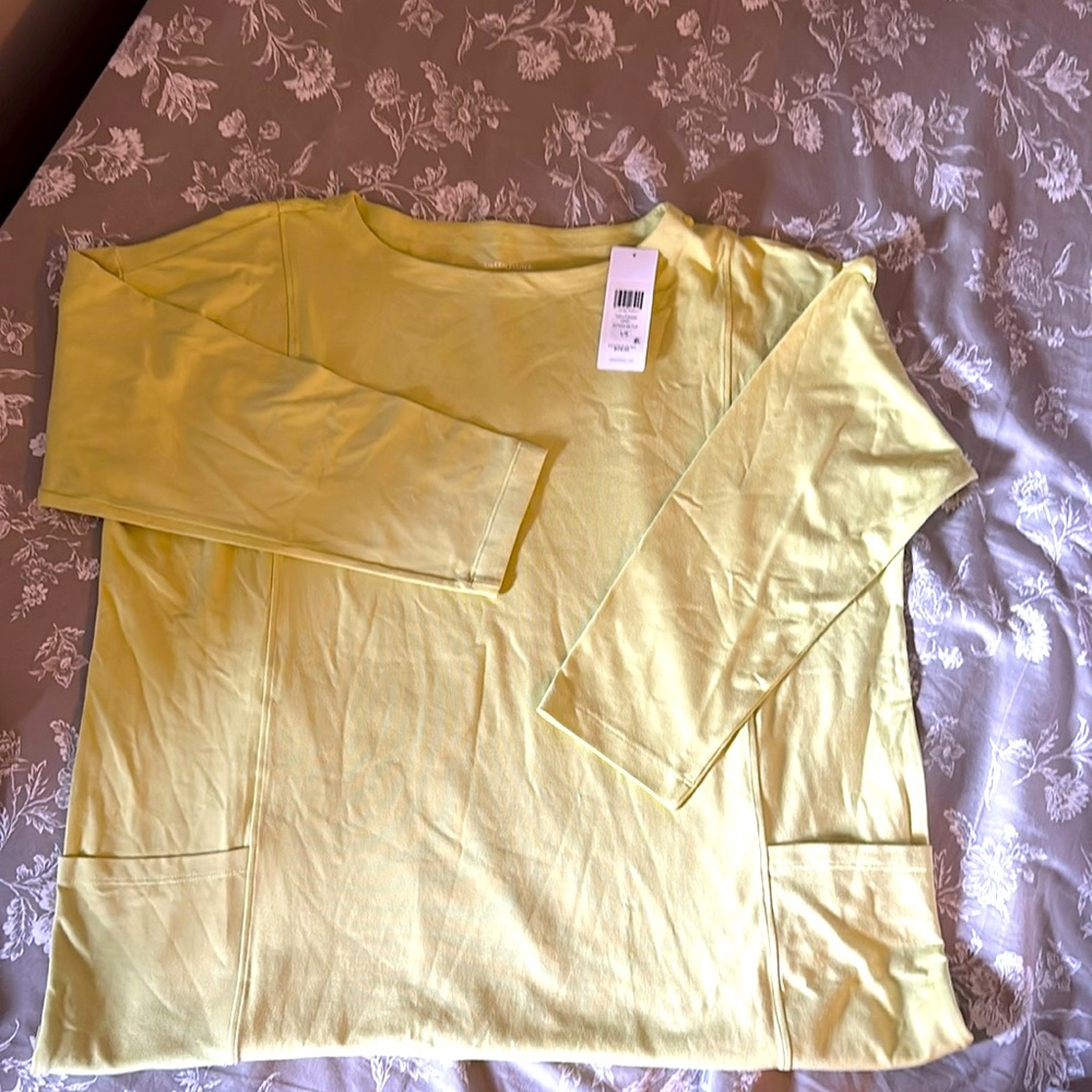 Bateau neck tunic, w/pockets